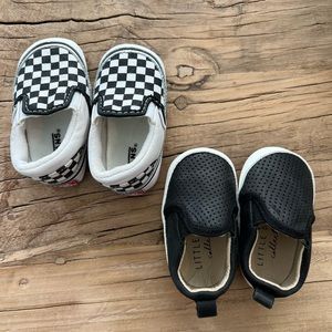 Vans baby/infant checkerboard crib shoes